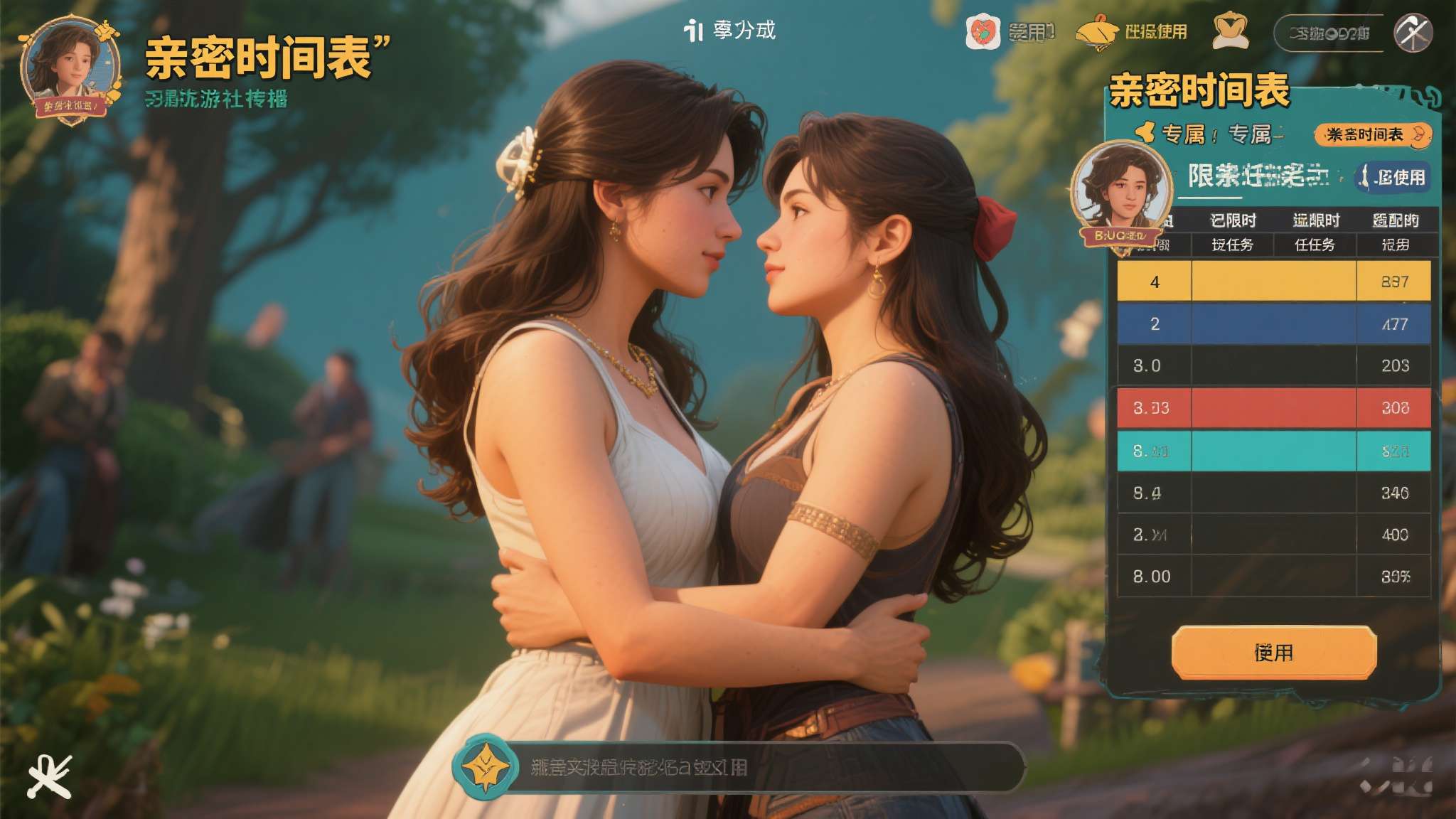 这种操作在玩家社区迅速传播，甚至有人整理出了专属"亲密时间表"，专门记录哪些限时
