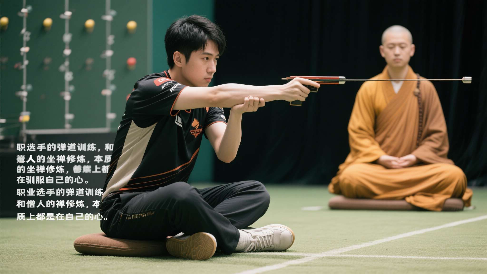 有网友总结得颇为精妙："职业选手的弹道训练，和僧人的坐禅修炼，本质上都是在驯服自